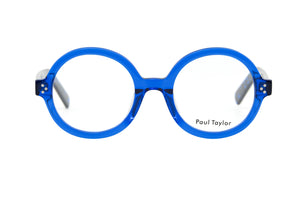 A203 Royal Blue FRONT with Dark Blue & Black Fleck Tortoiseshell TEMPLES