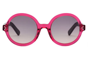JA504 Deep Cocktail Rose FRONT with Fuchsia Pink Tiger TEMPLES