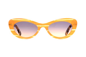 ZORV Orange Venetian with Orange Tortoiseshell TEMPLES