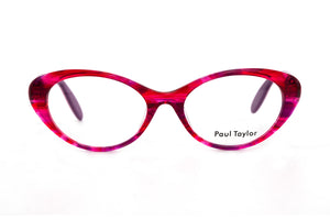 E16 Pink & Purple Swirl FRONT with Pink & Purple Underlay TEMPLES