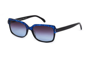 X10 Dark Blue Pattern to Black with Black TEMPLES