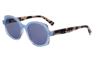 A19 Blue Fade FRONT with Blue Tortoiseshell TEMPLES