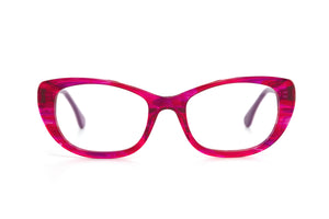 E16 Pink & Purple Swirl FRONT with Pink & Purple Underlay TEMPLES