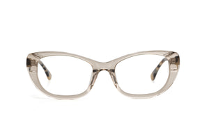 M58 Transparent Light Caramel FRONT with Dark & Light Tortoiseshell TEMPLES
