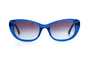 A203 Royal Blue FRONT with Dark Blue & Black Fleck Tortoiseshell TEMPLES