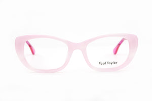 ZA71 Soft Pink Swirl Pattern FRONT with Hot Pink TEMPLES