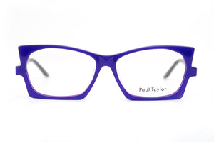 EK05 Rich Purple FRONT with Mauve Silver Black Patterned TEMPLES