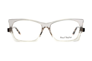 EK3 Light Grey to Crystal fade FRONT with Chocolate Crystal Tan Tortoiseshell TEMPLES