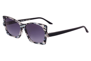 Y4/M100 Black Pearl Silver and Crystal Patterned FRONT with Black TEMPLES....LAST PAIR!!!!