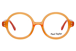 A85 Warm Light Orange FRONT with Burnt Orange Mottled TEMPLES