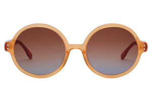 A85 Warm Light Orange FRONT with Burnt Orange Mottled TEMPLES