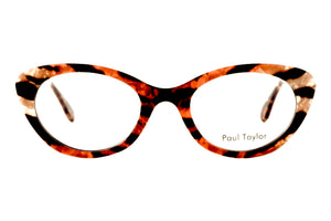 K4B Multicoloured Tiger FRONT with Golden Marble & Tortoiseshell  Underlay TEMPLES