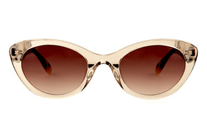 M58 Transparent Light Caramel FRONT with Dark & Light Tortoiseshell TEMPLES