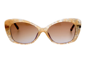 MK54 Honey Crystal Patterned FRONT with Tortoiseshell TEMPLES