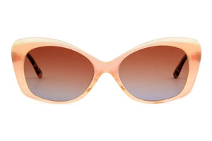 A14 Pink Yellow Fade FRONT with Pink Tortoiseshell TEMPLES