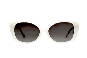 E6H POLARISED Warm White FRONT with Black White & Crystal Fleck TEMPLES