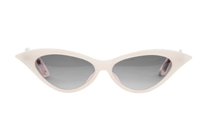 E6H Warm White FRONT with Black White & Crystal Fleck TEMPLES