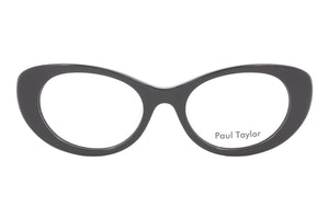 M100/W Black FRONT with White TEMPLES
