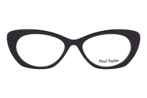 M100/W Black FRONT with White TEMPLES