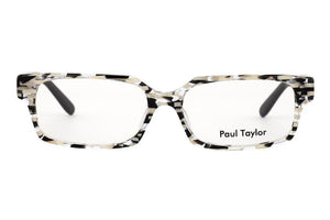 CY5 Black Cream Crystal fleck patterned FRONT with Black TEMPLES