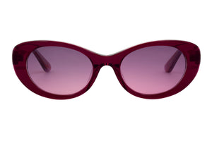 V8 Burgundy FRONT with Mauve Swirl UNDERLAY