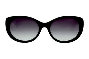 M100/W Black FRONT with White TEMPLES