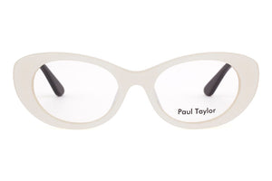 Y32/K20 Pearl White FRONT with Black TEMPLES