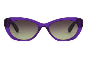 K226 Deep Violet Transparent FRONT with Purple Marble TEMPLES