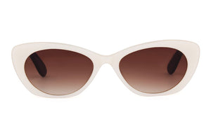 Y32/M100 Pearl White FRONT with Black TEMPLES