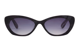M66 Black Marble FRONT with Silver Marble TEMPLES