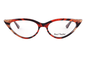 K4B Multicoloured Tiger FRONT with Golden Marble & Tortoiseshell Underlay TEMPLES