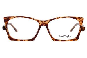 J11  Caramel Chocolate Tortoiseshell FRONT with transparent Light Brown TEMPLES