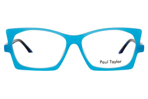 Y90 Opaque Light Pale Blue Front With Blue & Black Fleck Temples