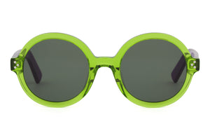 A16 Lime Green FRONT with Purple TEMPLES