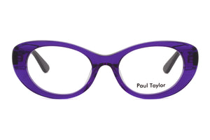 K226 Deep Violet Transparent FRONT with Purple Marble TEMPLES