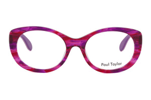E16 Pink & Purple Swirl FRONT with Pink & Purple Underlay TEMPLES